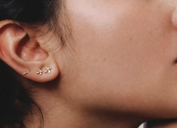 Dainty Diamond Studs