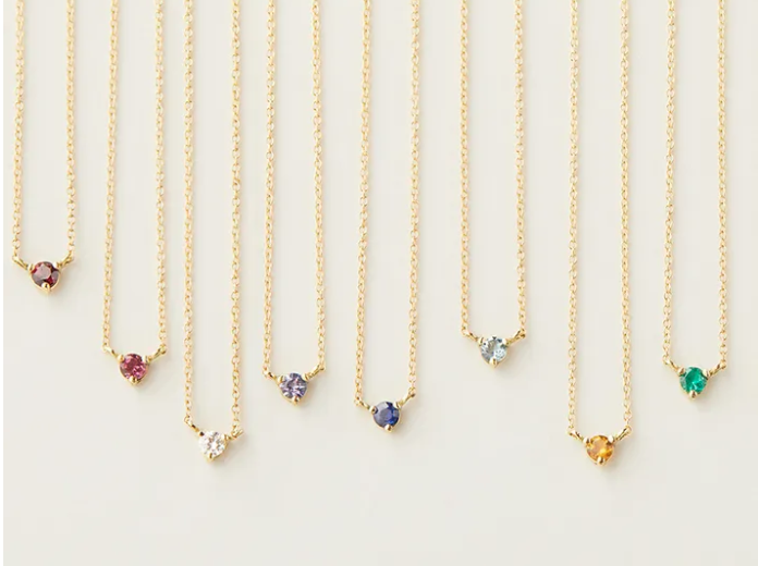 Birthstone jewellery