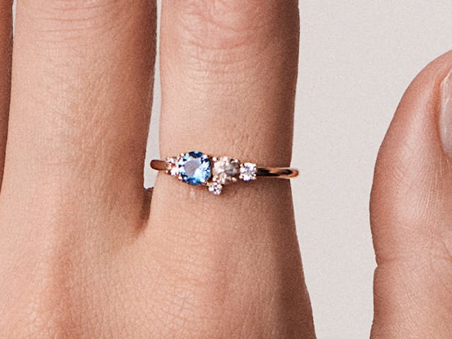Modern sapphire engagement rings