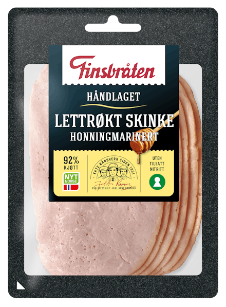 Finsbråten Lettrøkt Skinke Honningmarinert, 90 g