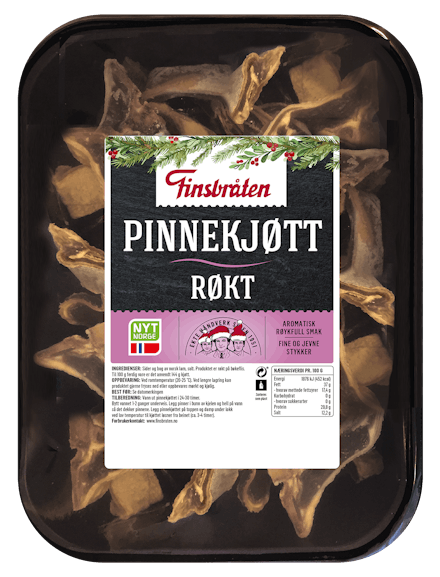 Røkt pinnekjøtt kappet 2kg