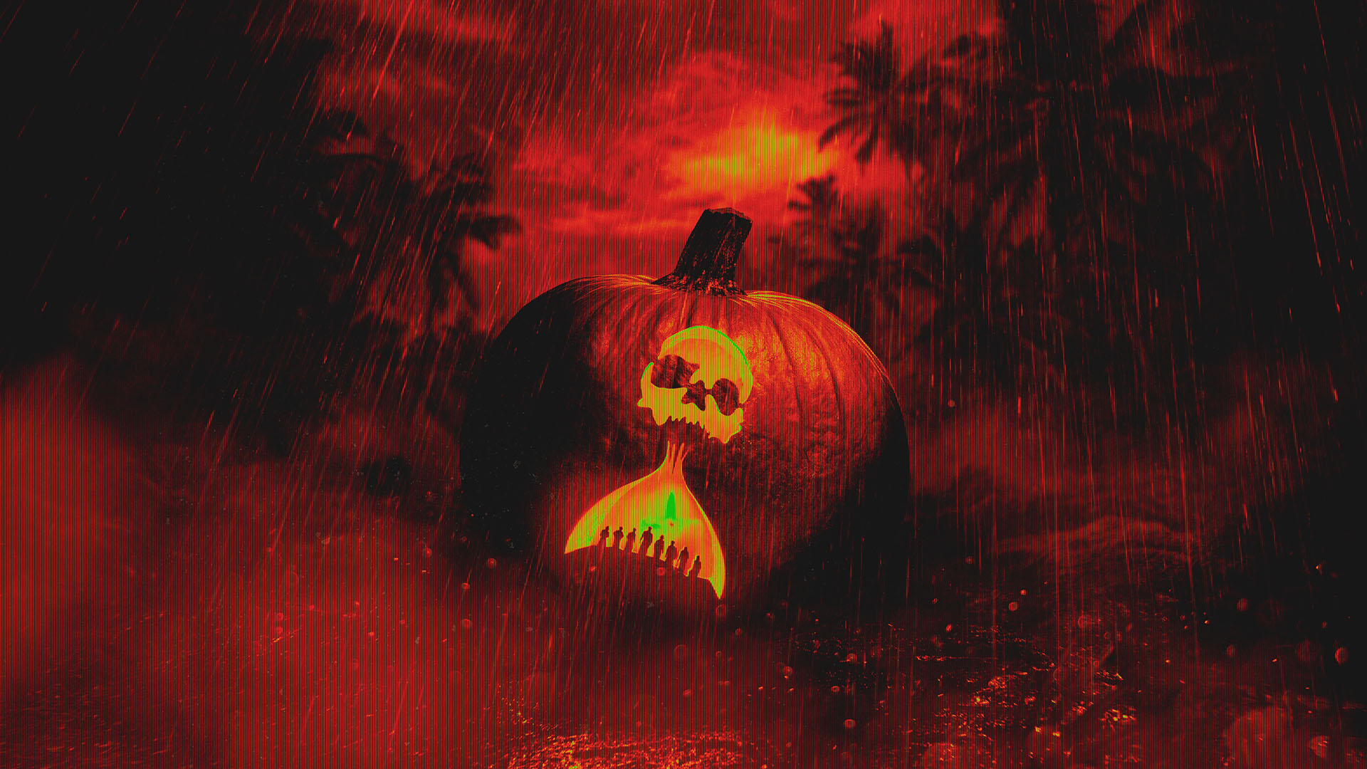 Until Dawn 2 hourglass carved pumpkin 