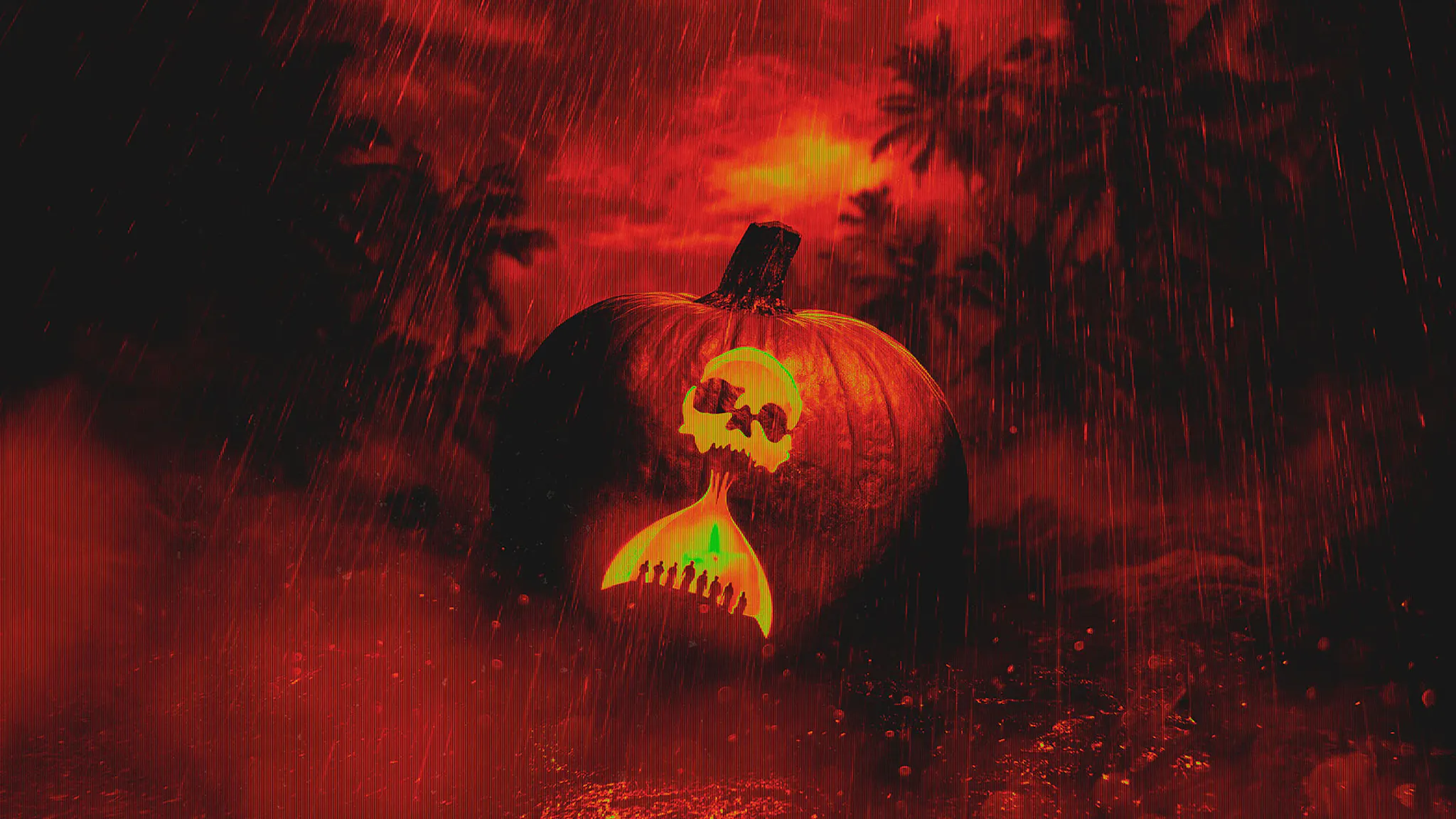 Until Dawn 2 hourglass carved pumpkin 