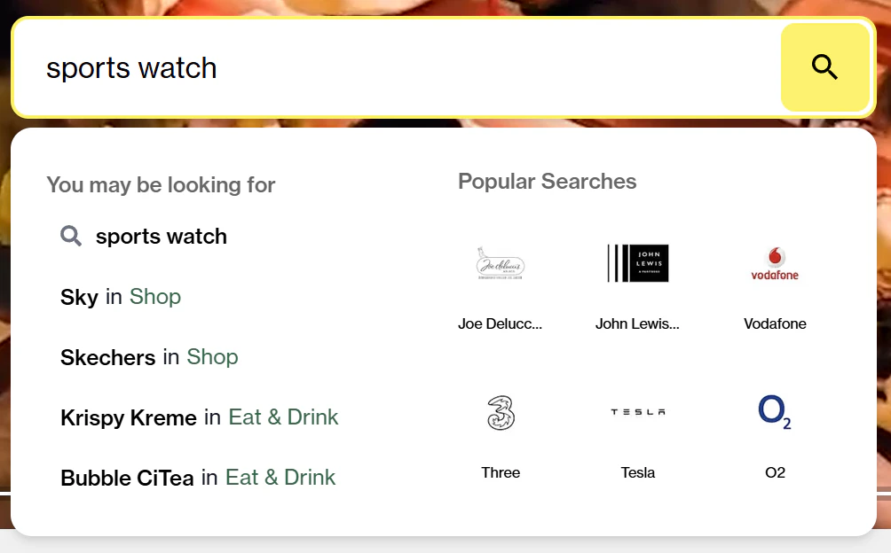 Brent Cross site search for sports watch, from Hammerson's 6 to 1,000 searches a day proof