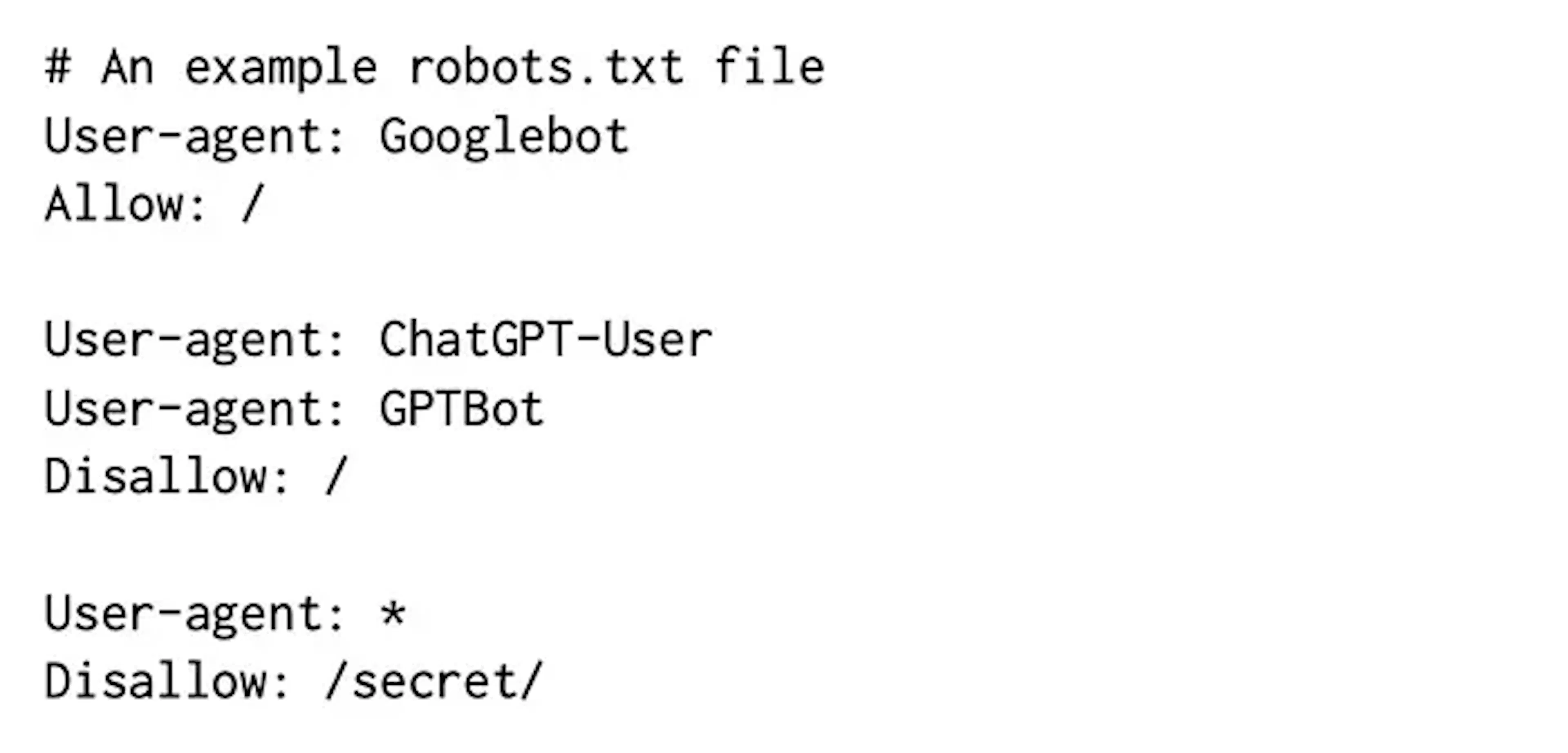 robots AI bot blocking