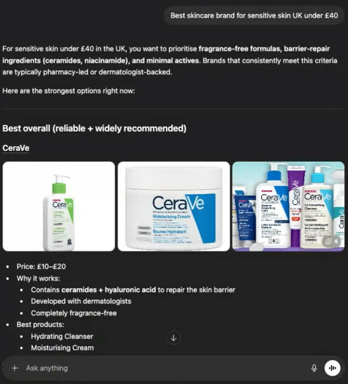 Successful GEO strategy within ChatGPT