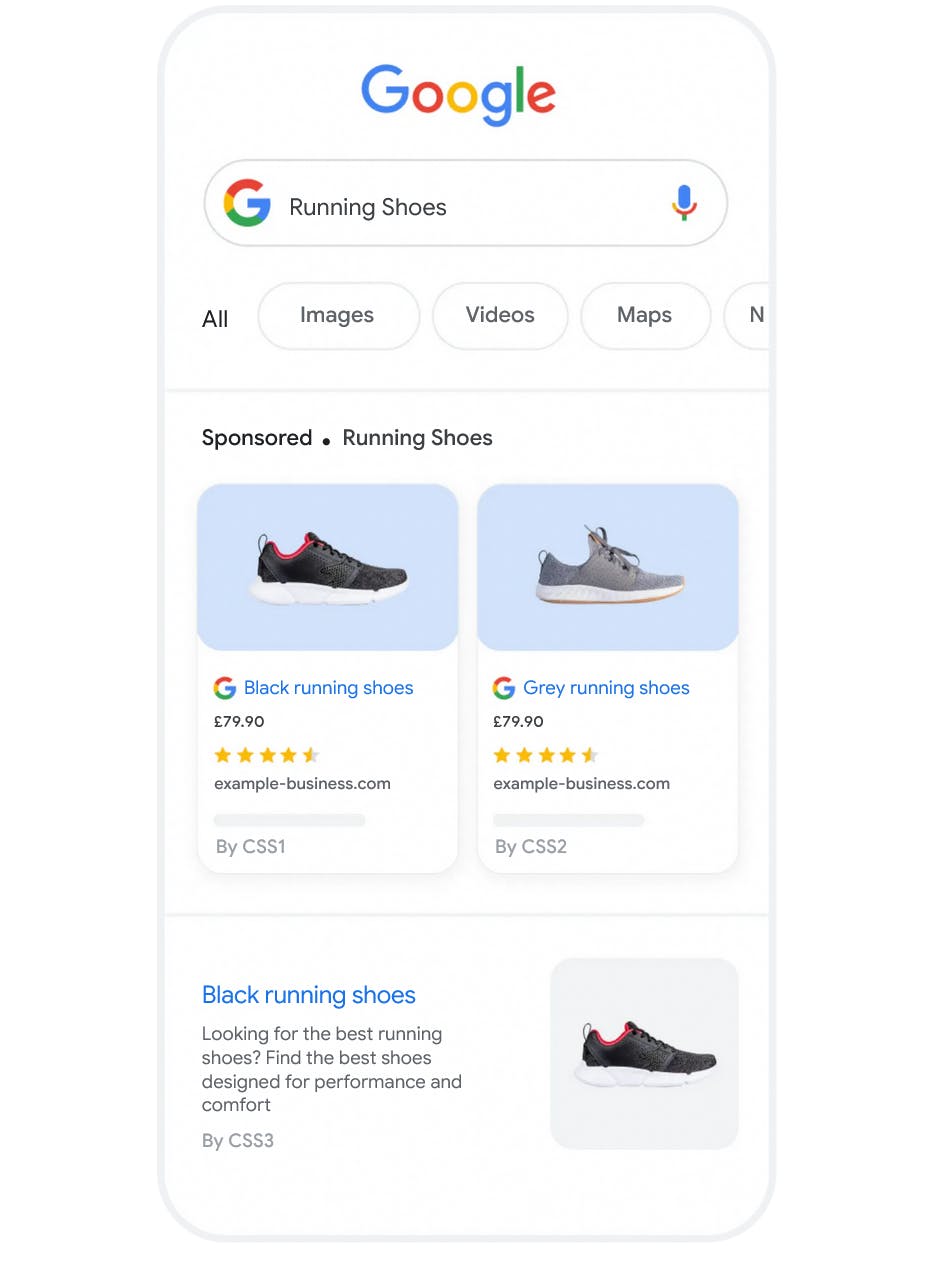Google Shopping Graph results