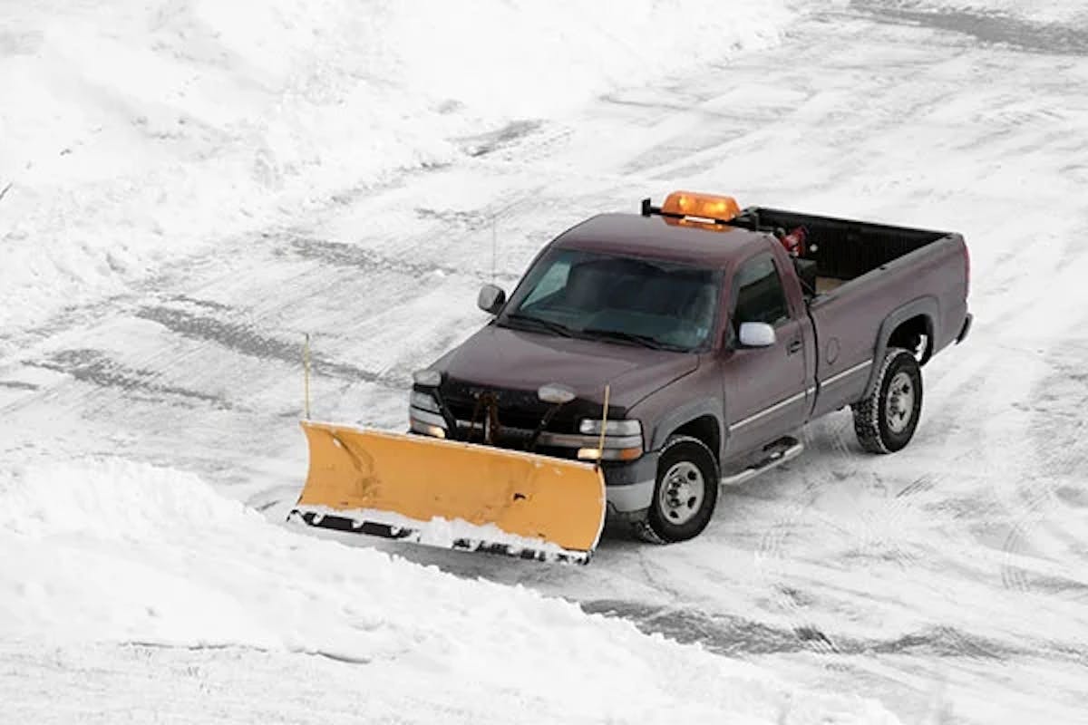 Bank snow removal