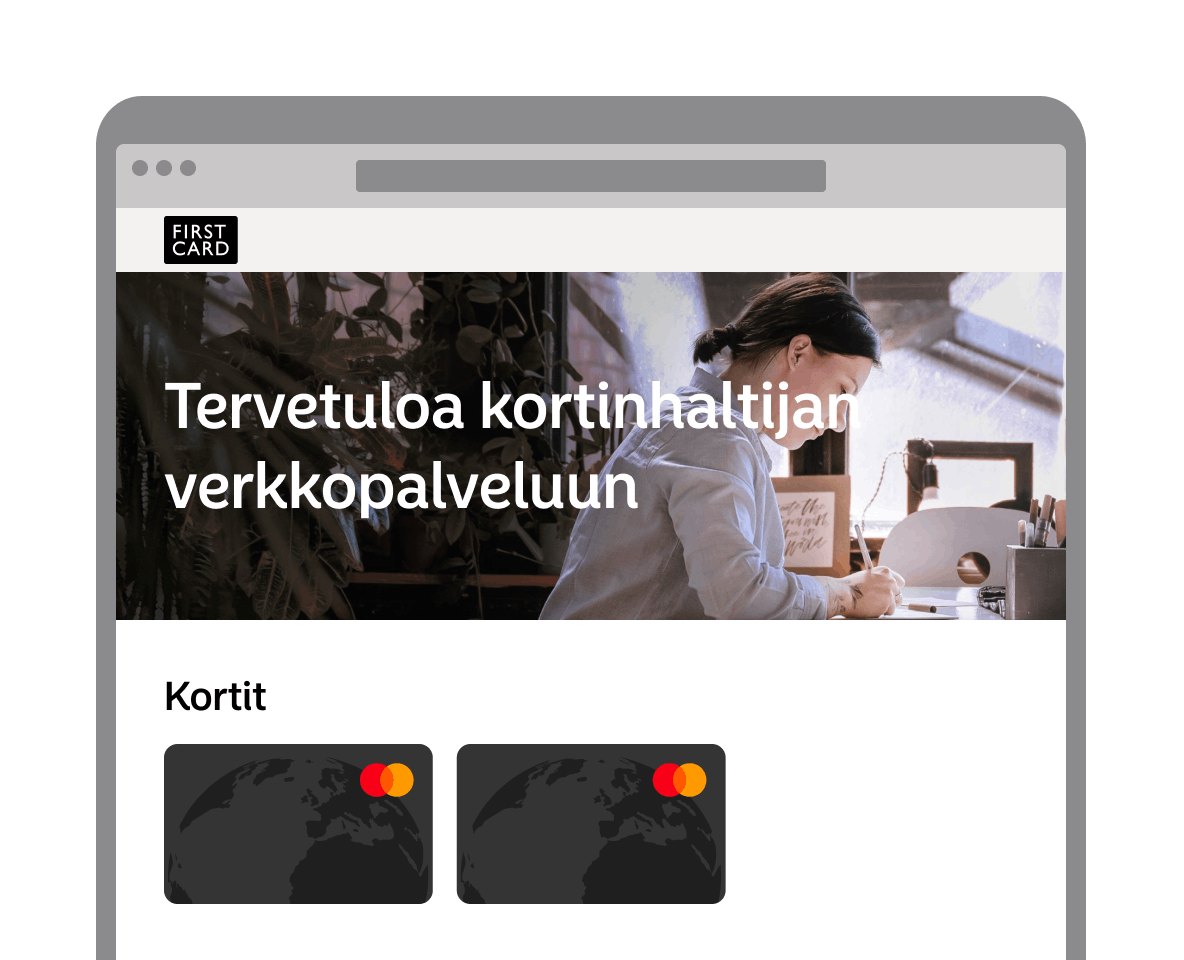 Kuva Kortinhaltijan verkkopalvelusta