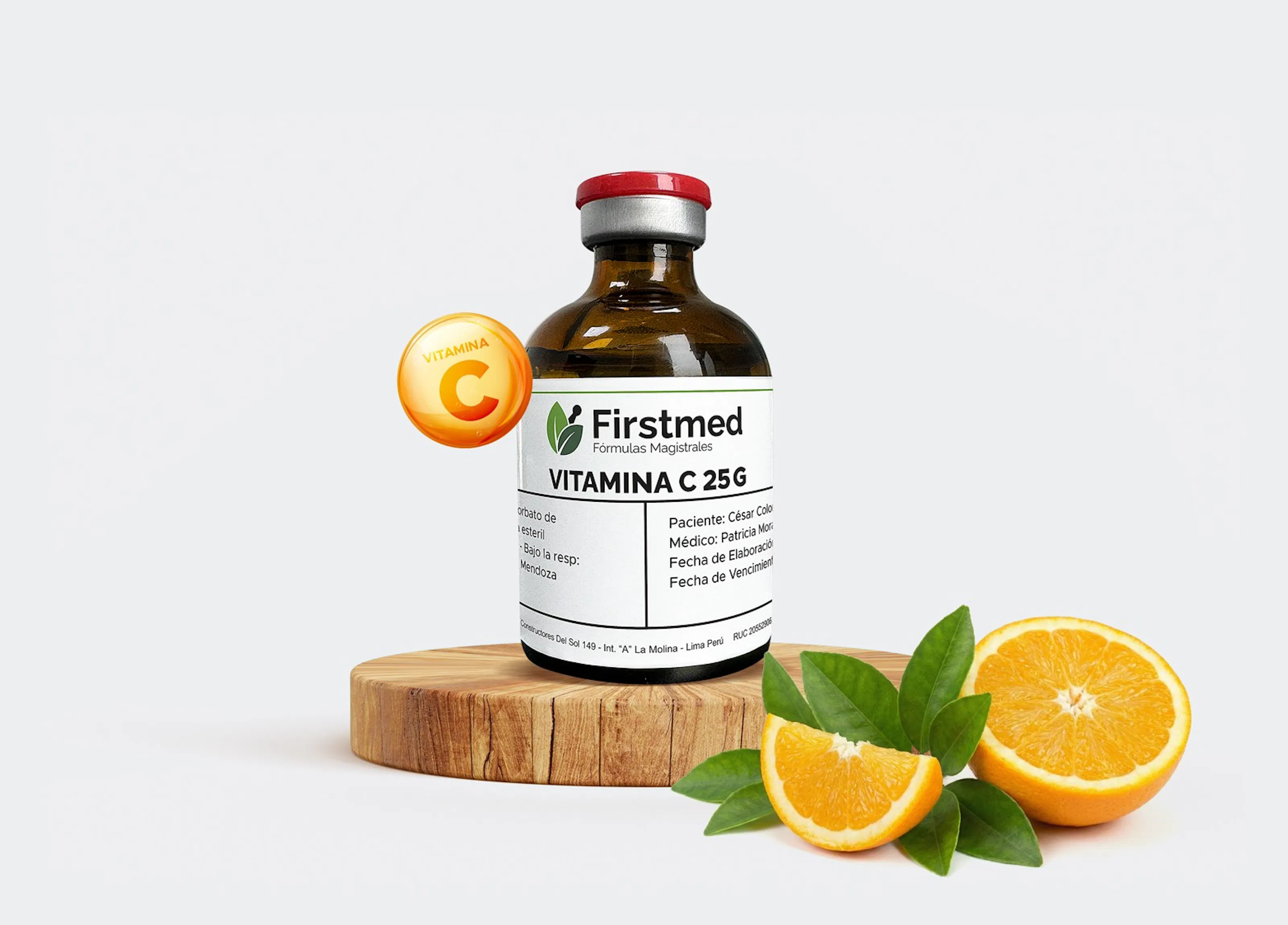 viales de vitamina c