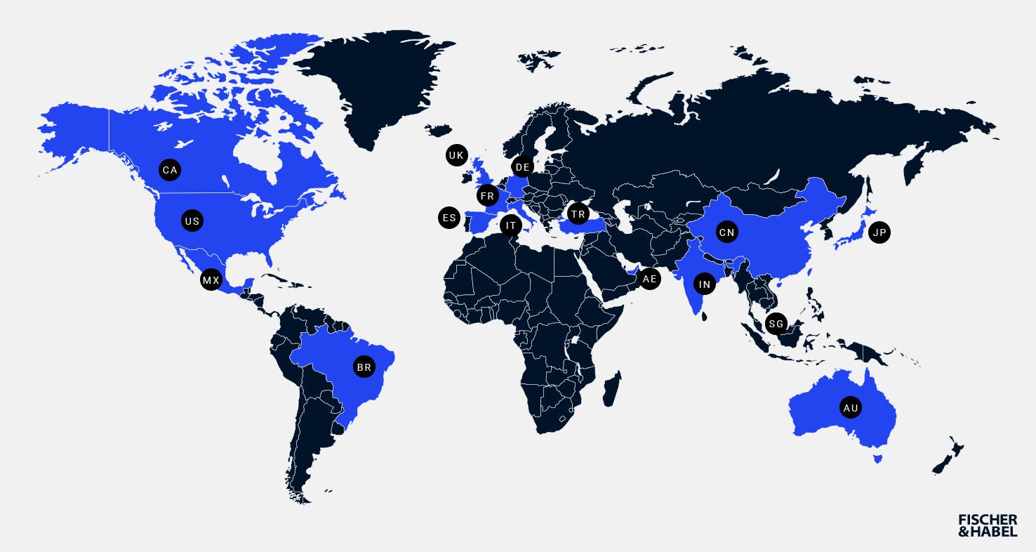 Amazon Marketplaces World Map