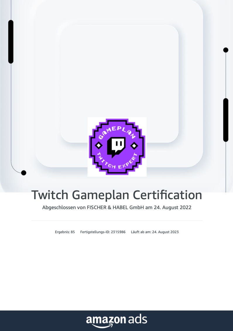 Twitch Gameplan Certification