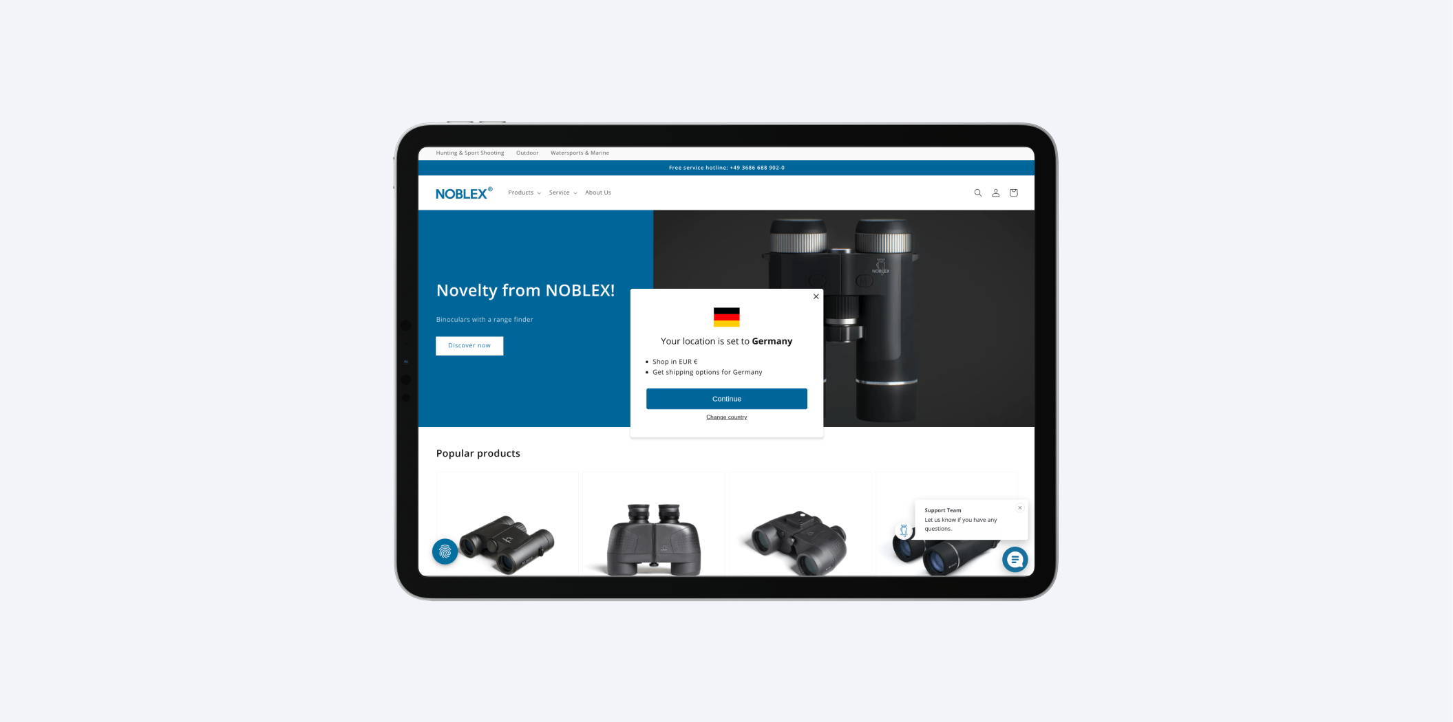 NOBLEX E-Optics - Shopify Markets