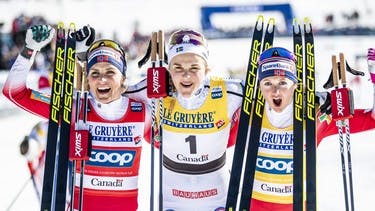 Nilsson and Klæbo win the final in Québec