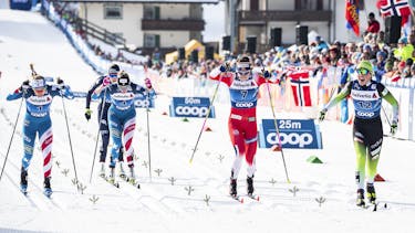 Lampic and Klæbo repeat sprint success from Lenzerheide