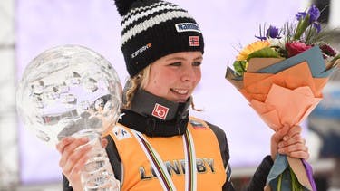 Maren Lundby celebrates 25th World Cup victory