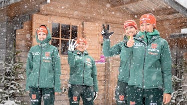 German ski jumping girls dominate team competition in Zao