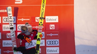 Chiara Hölzl narrowly missed her second victory