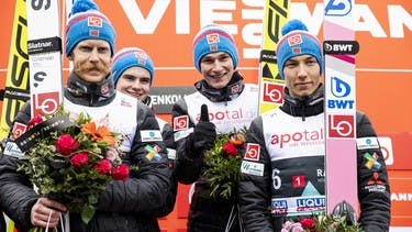 Norway wins in difficult conditions despite a fall