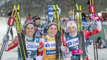 Johaug leads another podium sweep in Ski Tour
