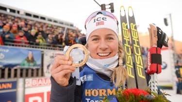 Tiril Eckhoff wins sprint in Ruhpolding