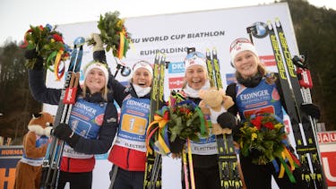 Norwegerinnen feiern vierten Staffelsieg