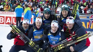 Norway win men's relay in Ruhpolding