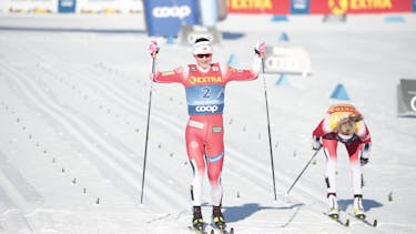 Østberg defeats Johaug in pursuit race at Tour de Ski