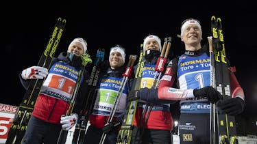 Norwegens Biathleten gewinnen Herren-Staffel