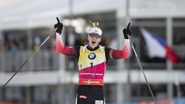 Johannes Thingnes Bø knapper Sieger im Jagdrennen