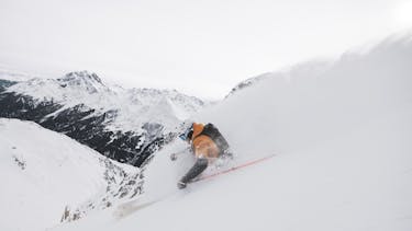 Powder skiing at its purest with deep snow Free Skis