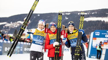 Sergey Ustiugov and Therese Johaug regain tour de ski leadership