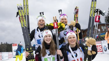Norwegian women and men dominate relay races