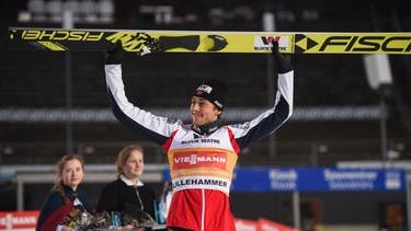 Jarl Magnus Riiber triumphs in mass start