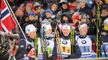 Norwegen gewinnt Staffel-Gold bei Biathlon-WM