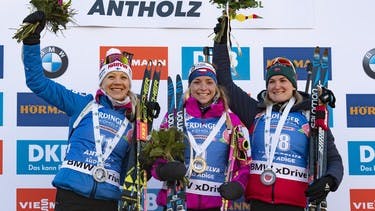 Kaisa Mäkäräinen back on the podium