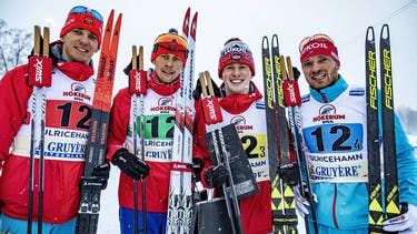 Norwegen und Russland gewinnen Langlauf-Saffeln in Ulricehamn