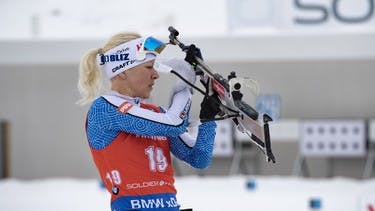 Kaisa Mäkäräinen wird Zweite im Sprint von Soldier Hollow