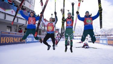 Italy and Sweden win relay races in Hochfilzen