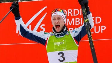 First World Cup podium for Espen Bjørnstad at Chaux Neuve Triple