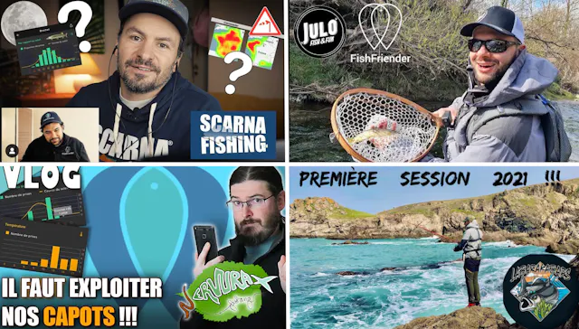 Les meilleurs Youtubeurs de pêche utilisent FishFriender