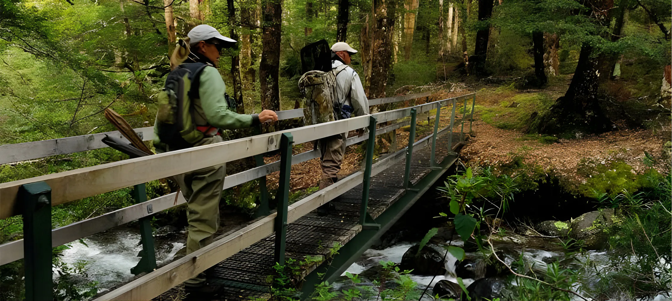 Fishing guides tramping