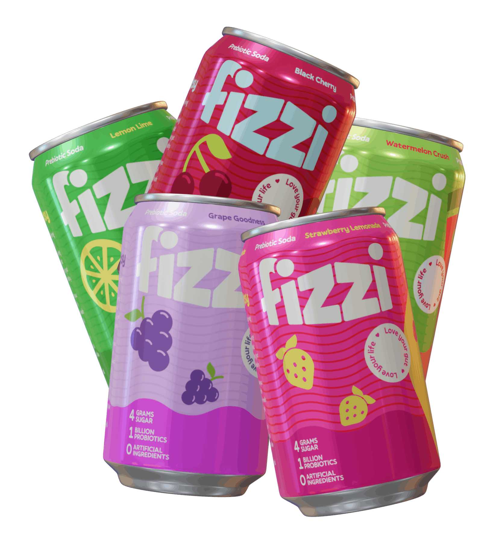 All Fizzi can flavors