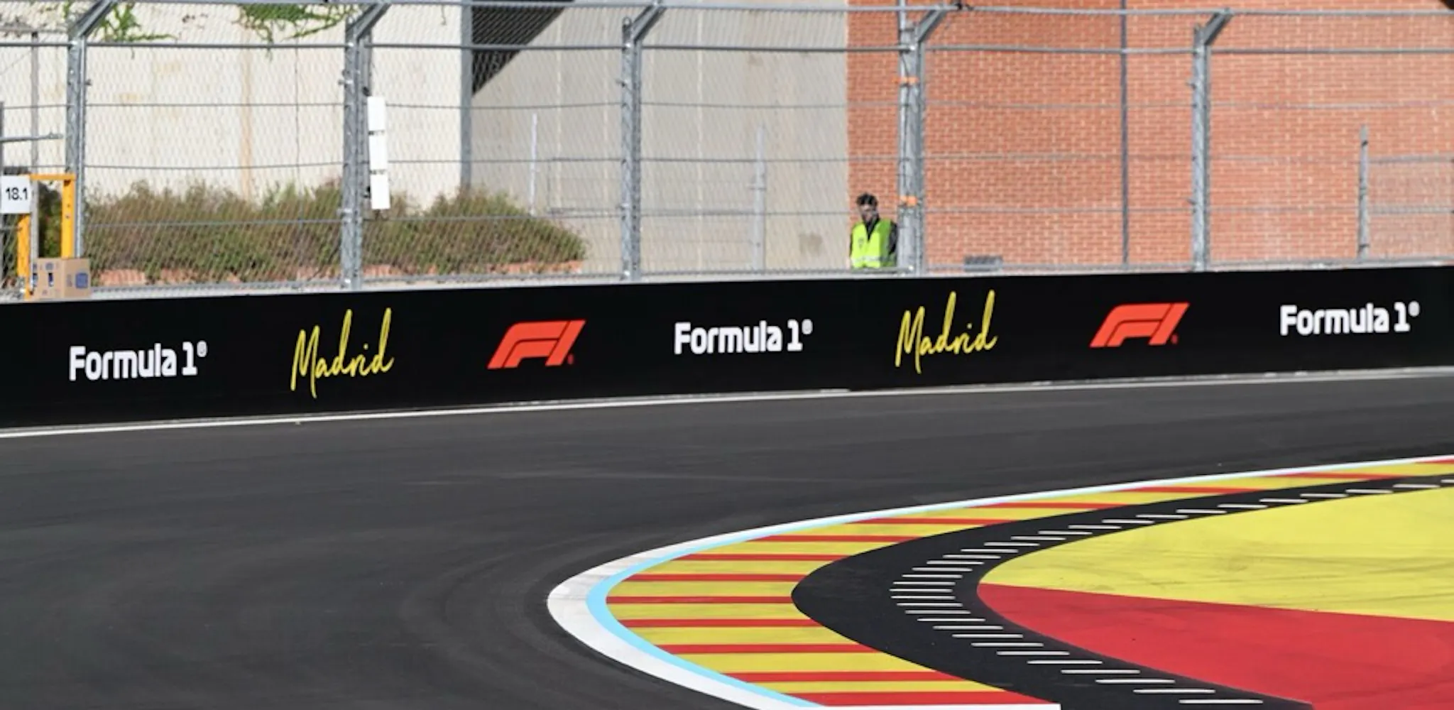 The curve of an F1 track