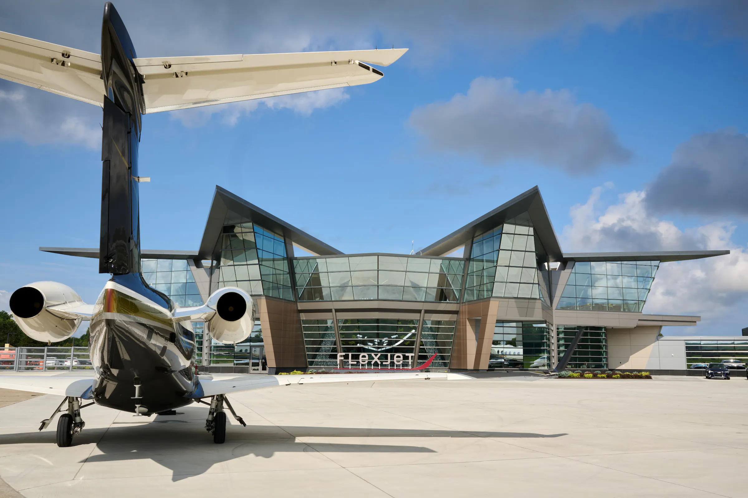Flexjet Global HQ Rampside with Jet