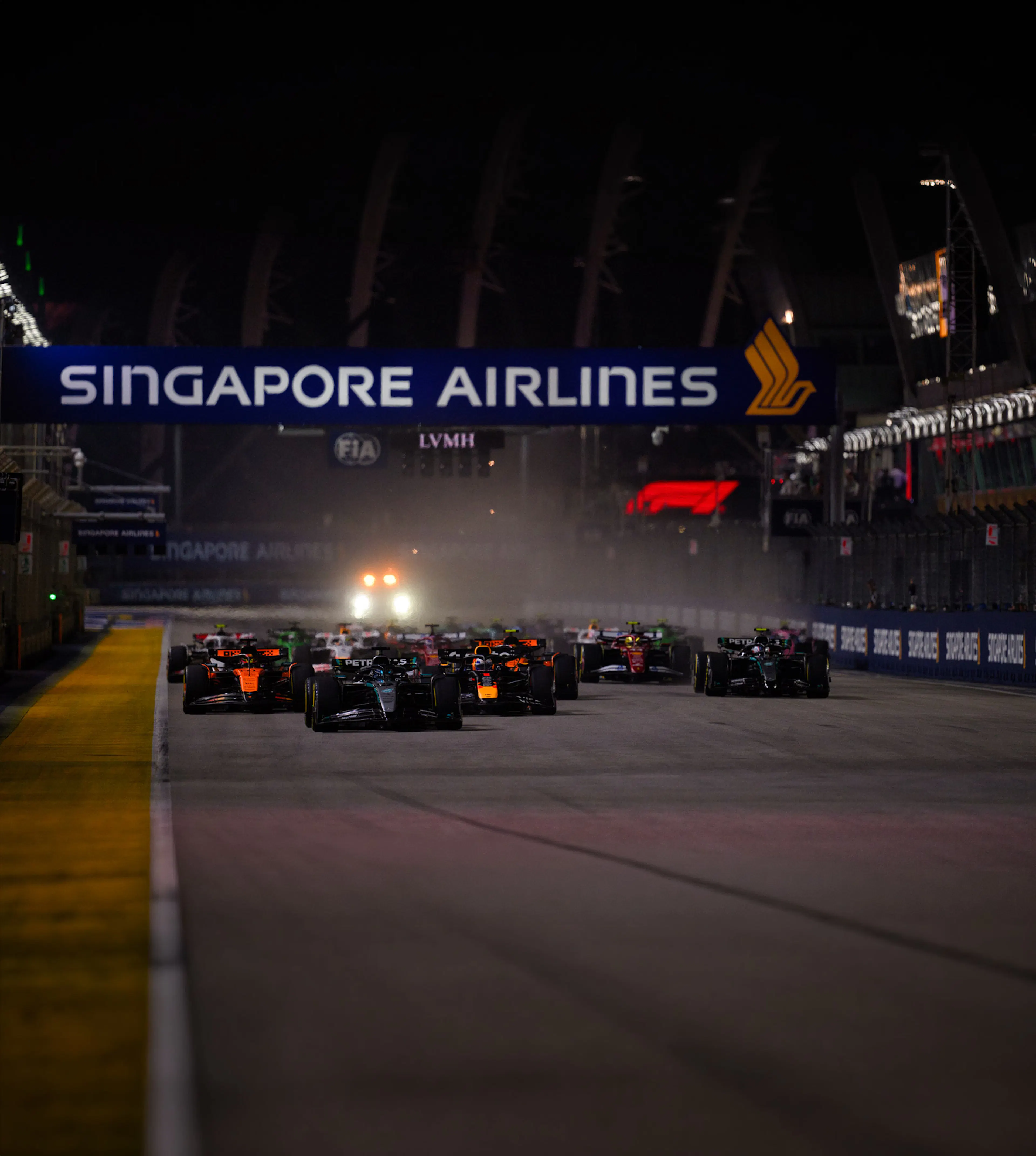 F1 cars at Singapore