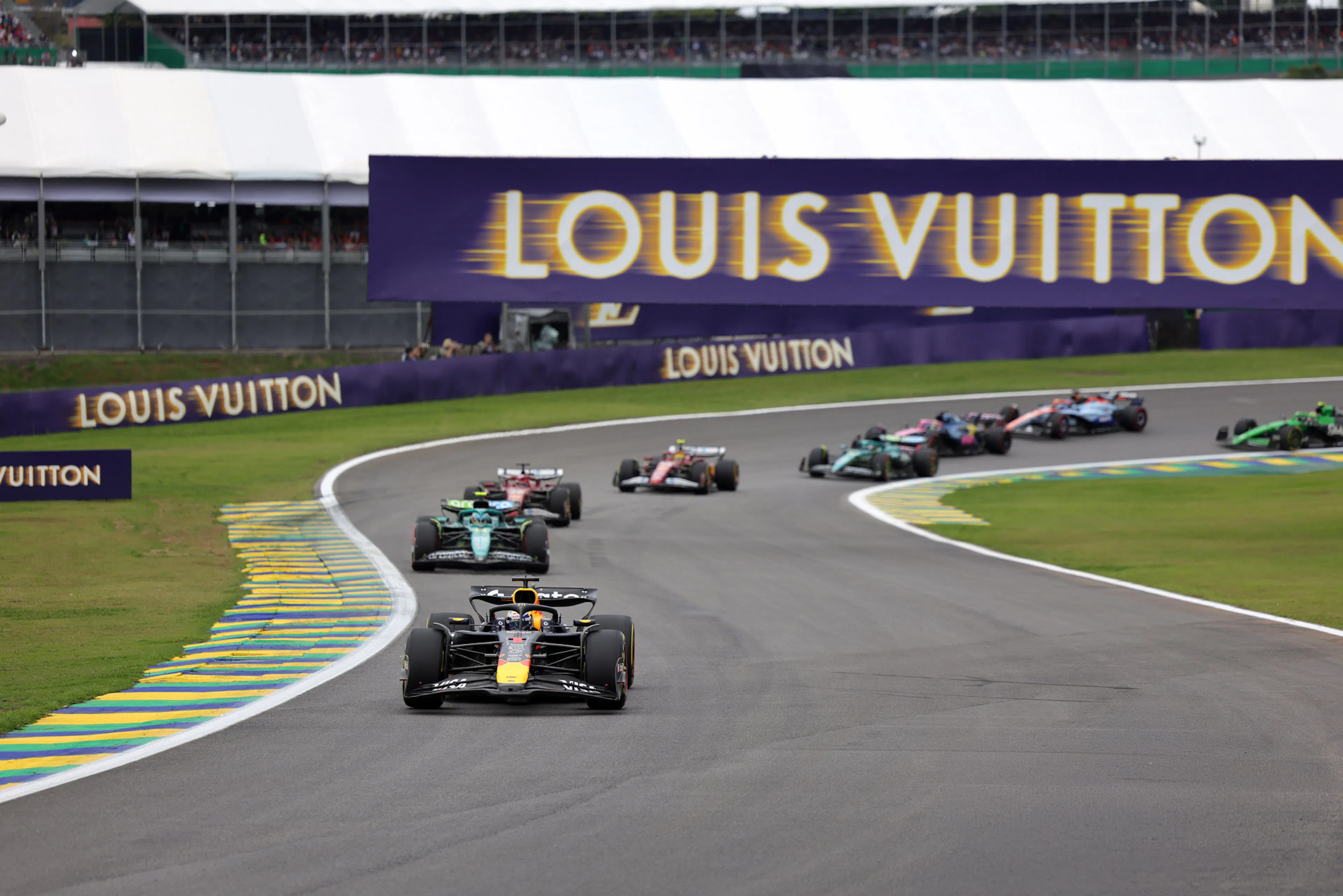 F1 cars at Interlagos