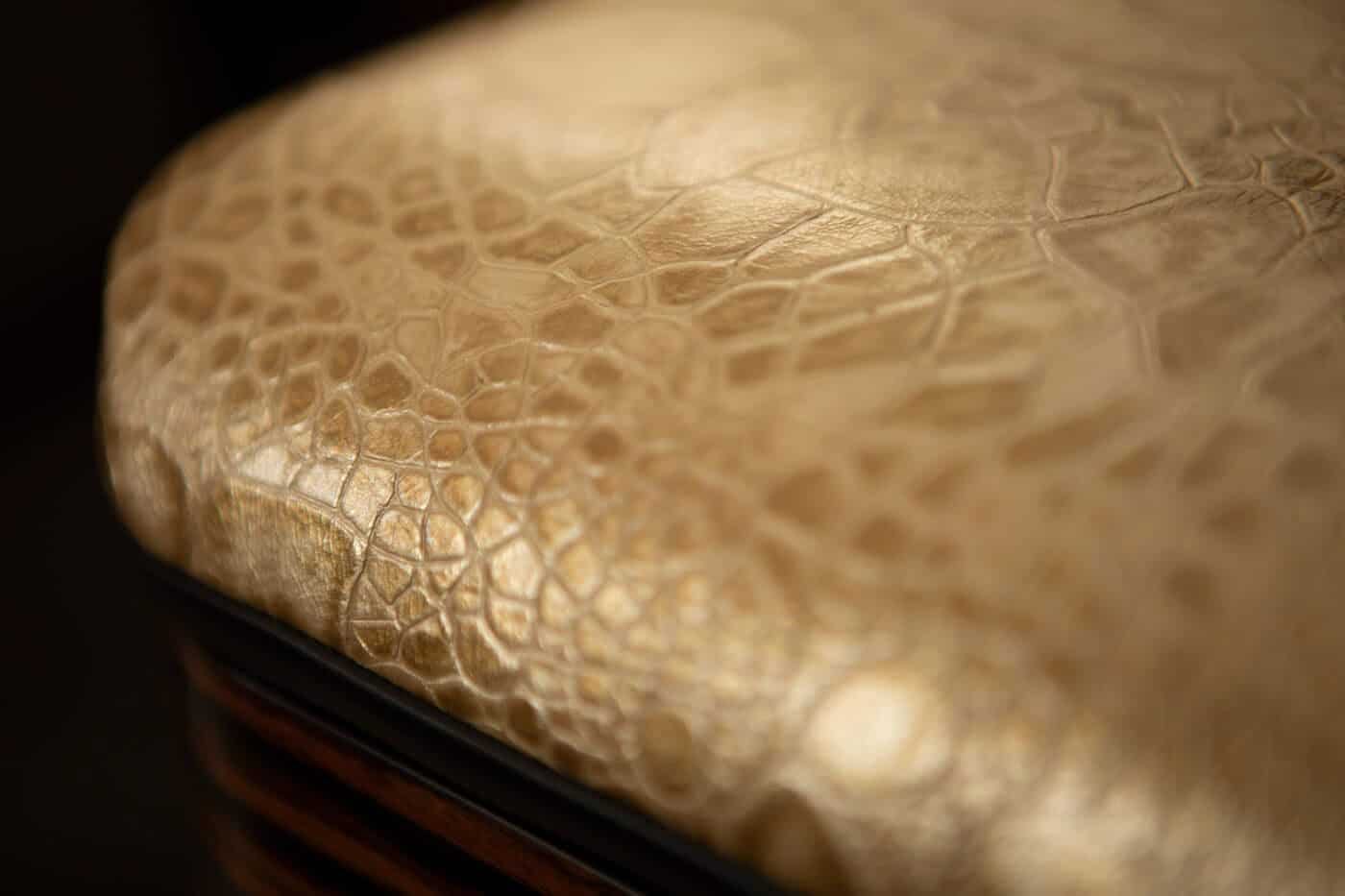 Beautiful interior shot the texture of the material of a chair