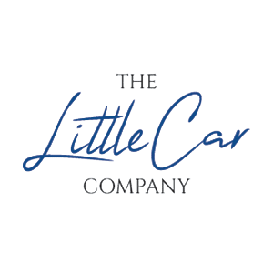 The little car logo in blue and black on transparent background