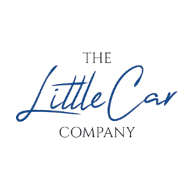 The little car logo in blue and black on transparent background
